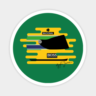 Ayrton Senna Formula 1 Helmet Tribute Magnet